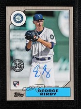 2022 Update 1987 Topps Baseball Gold 11/50 George Kirby #87BA-GK Auto 18pg