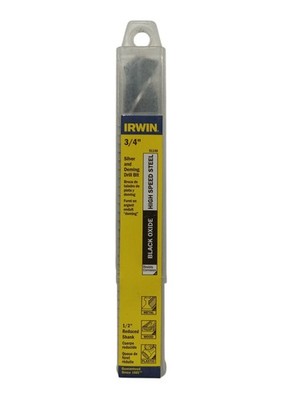 Irwin Tools Irwin 91148 3/4'' X 6'' Steel Fractional 1/2'' Reduced Shank Drill Bit