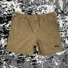STUSSY CORDUROY SHORTS IN KHAKI - 36