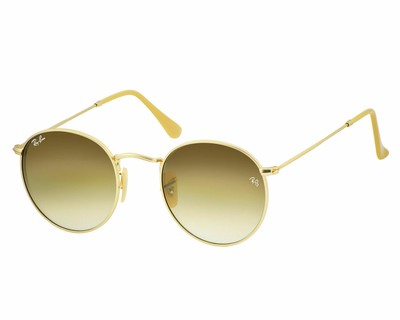 ray ban round yellow
