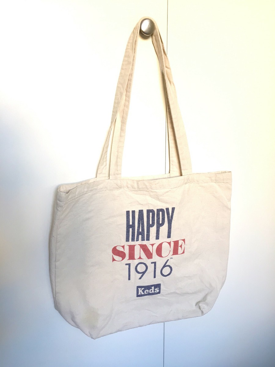 Vintage KEDS Tote Bag Canvas Shopping Bag - 