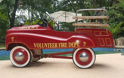 buddy l fire truck pedal car