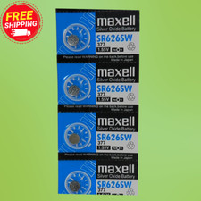 Maxell 377 SR626SW Watch Battery Exp 2031 4Pc