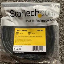 StarTech CAT 6 cable with Snagless RJ45 Connectors 2.4m 8ft Black
