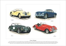 CLASSIC MORGAN - Fine Art Print - 4/4, Plus 4, Plus 4 Plus & Plus 8 illustrated