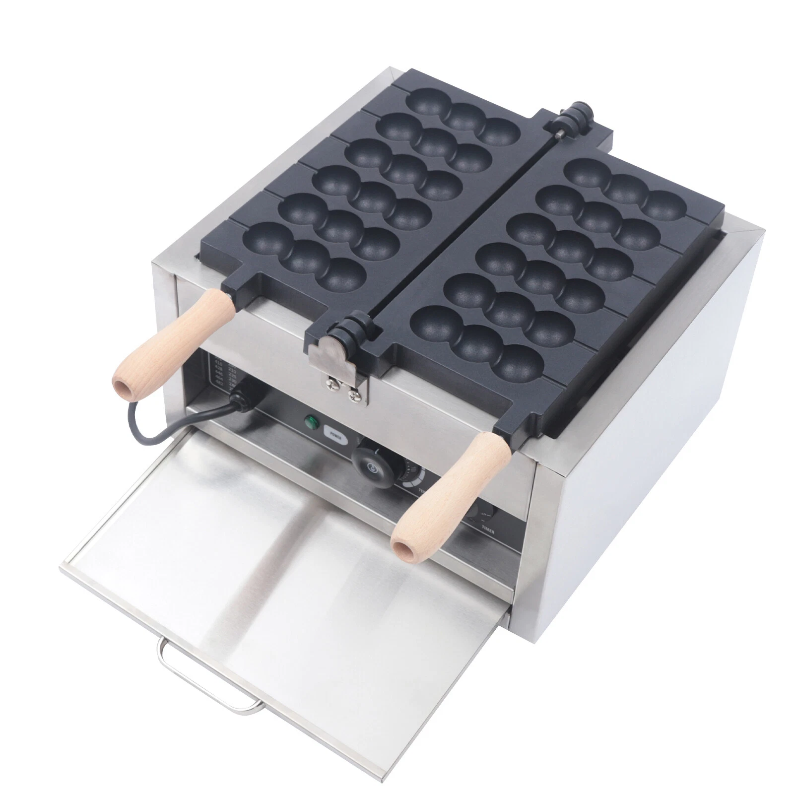 6 Grids Commercial Non-Stick Electric Waffle Maker Waffle Pancake Baking Machine