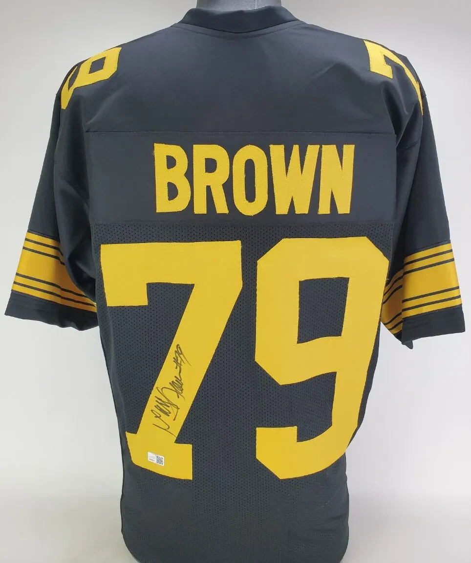 Antonio Brown signed Pittsburgh Steelers football Jersey proof Beckett COA autographed Antonio Brown signed Pittsburgh Steelers football Jersey proof Beckett COA autographed