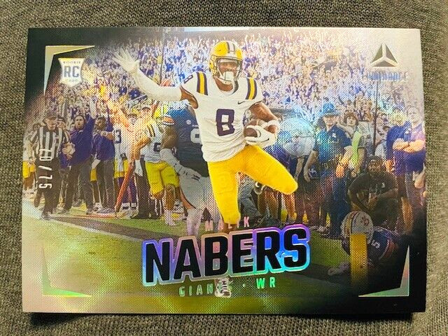 2024 Panini Luminance #183 Malik Nabers Rookie RC Card Black Parallel /75 Rare