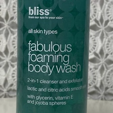 Rare Bliss Spa Fabulous Foaming Body Wash 2-in-1 Exfoliating Cleanser JUMBO 16oz