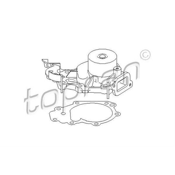 Topran Wasserpumpe Mechanisch FüR Renault Clio III BR0/1 CR0/1 Twingo II CN0_-image