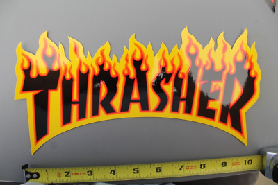 THRASHER Skateboard Magazine Black Orange Fire GB4 Vintage