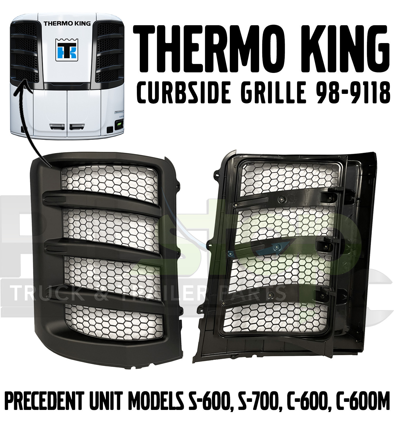 Thermo King Precedent Reefer Curbside Grille with Mesh 989118