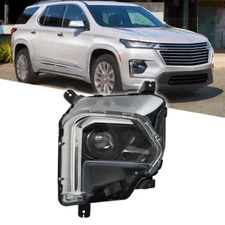 Right Headlamp Assembly For Chevy Traverse 2022-2023 Headlight LED Clear Lens