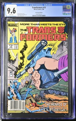 1986 MARVEL TRANSFORMERS #13 NEWSSTAND CGC 9.6 * NEW CASE GRADED ON JAN 2025 *