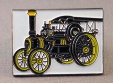 BLACK TRACTION ENGINE ENAMEL PIN BADGE - NEW