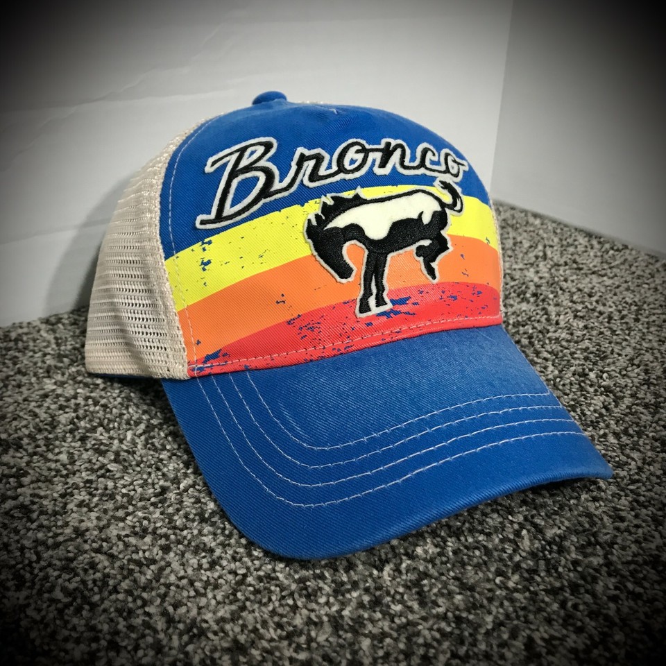 FORD BRONCO HAT relaxed-fit trucker dad cap snapback horse retro blue ...
