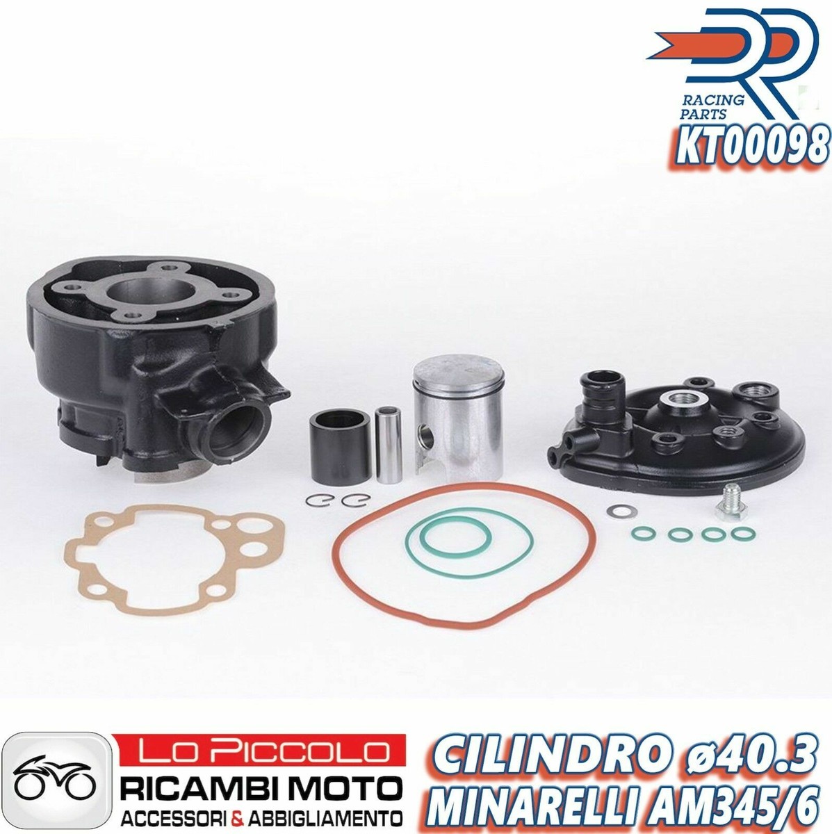 GRUPPO TERMICO CILINDRO DR MOTORE 50cc MINARELLI AM6 BETA ENDURO RR 50