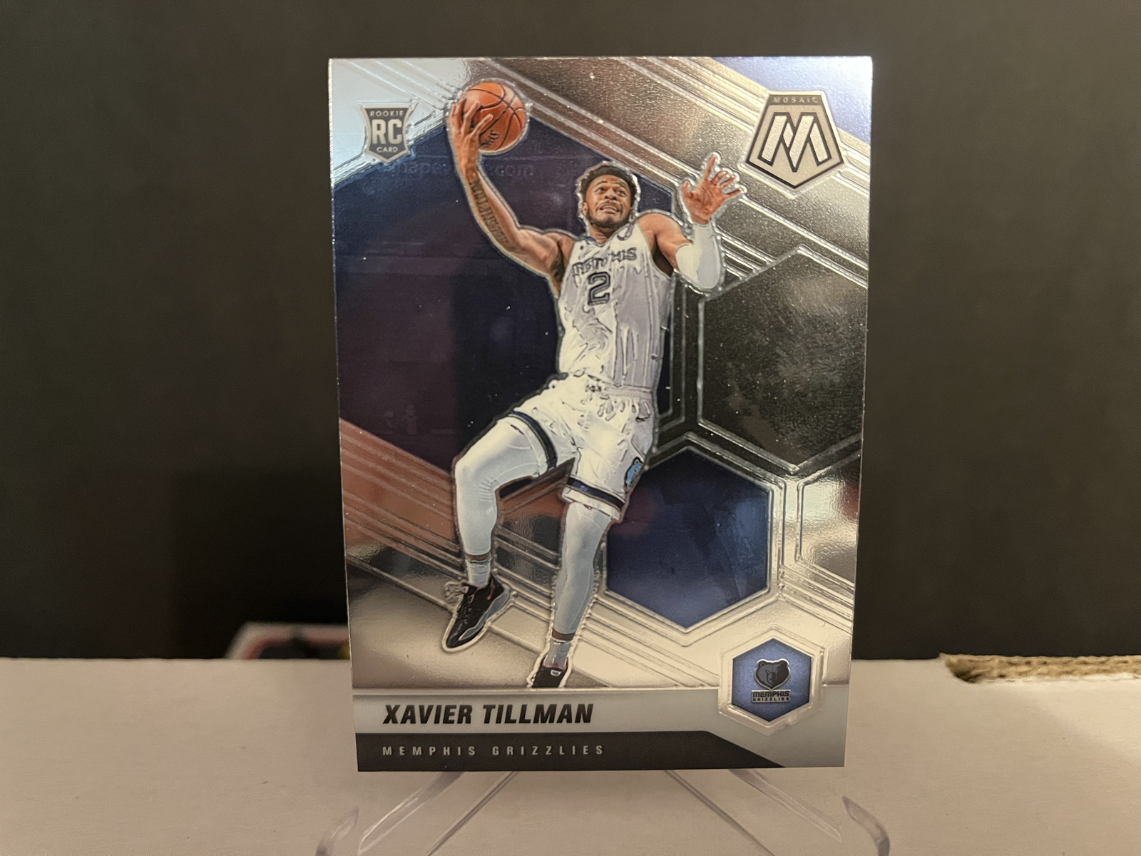 2020-21 NBA Panini Mosaic Basketball Xavier Tillman #213 Base Rookie Card