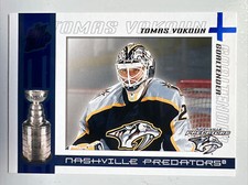 2003-04 Pacific Quest for the Cup BLUE PARALLEL Tomas Vokoun Predators /150