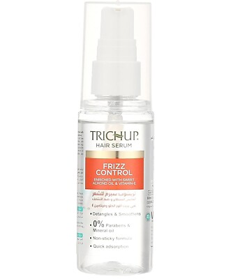 Trichup frizz control serum with Sweet Almond Oil & Vitamin E , 60 ml