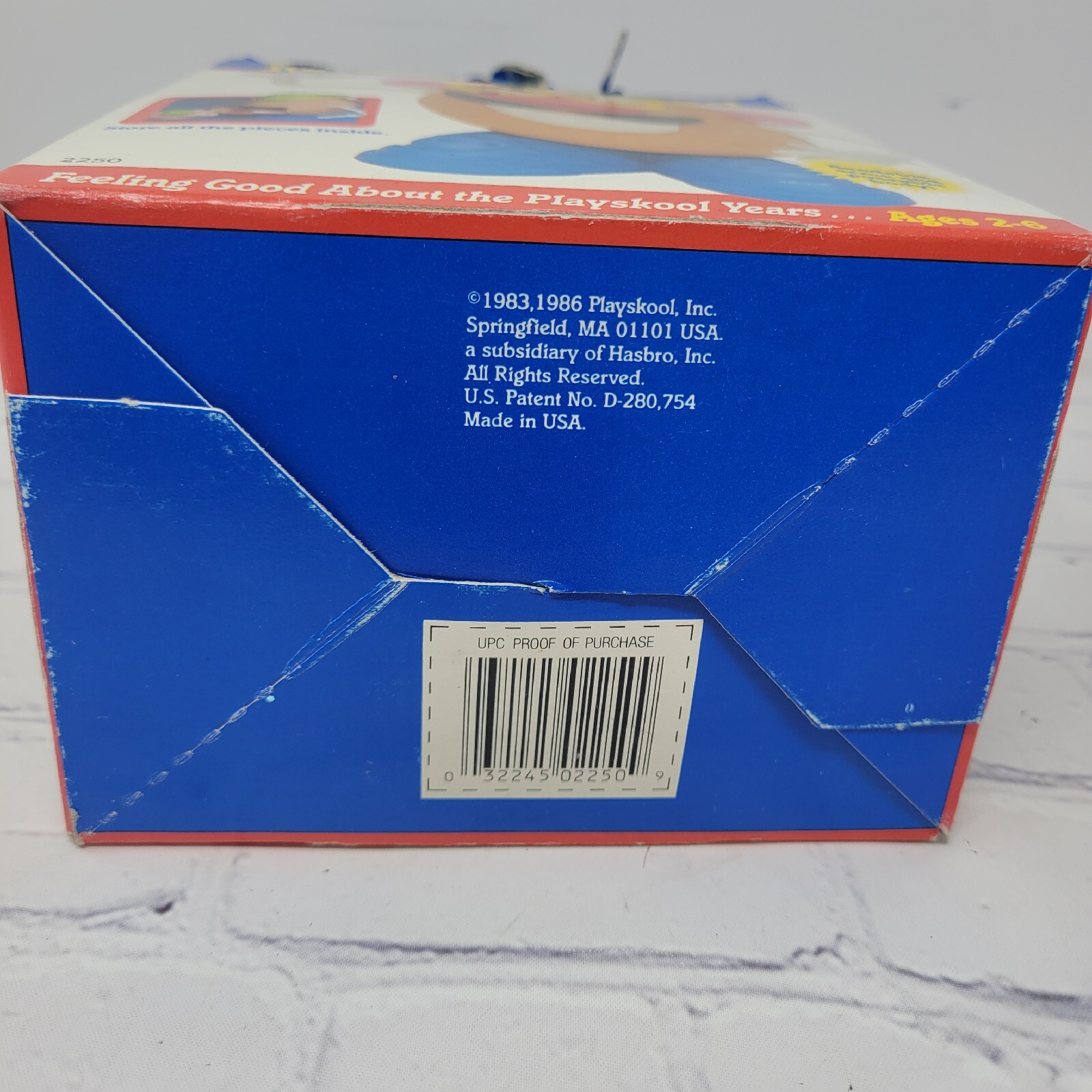 Vintage 1986 Hasbro Playskool Mr Potato Head Toy with Box Missing Hat