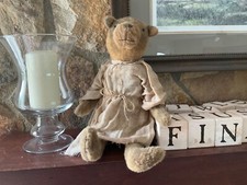 Vintage Steiff Original blond teddy bear; mohair; MCM ; 12" sitting down