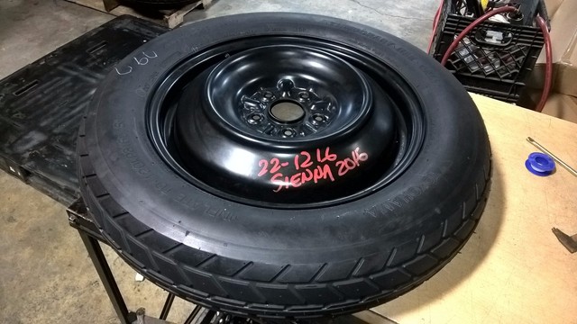 2007 Thru 2011 Toyota Sienna Spare Tire Wheel Donut 17 Spare For Sale 