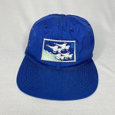 USA Blue 32 Airplanes One Size SnapBack Mens Hat Made In The USA