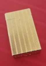 S.T. DUPONT GAS LIGHTER LIGNE 1 1S GOLD RECTANGLE - VINTAGE - VERY RARE !!!