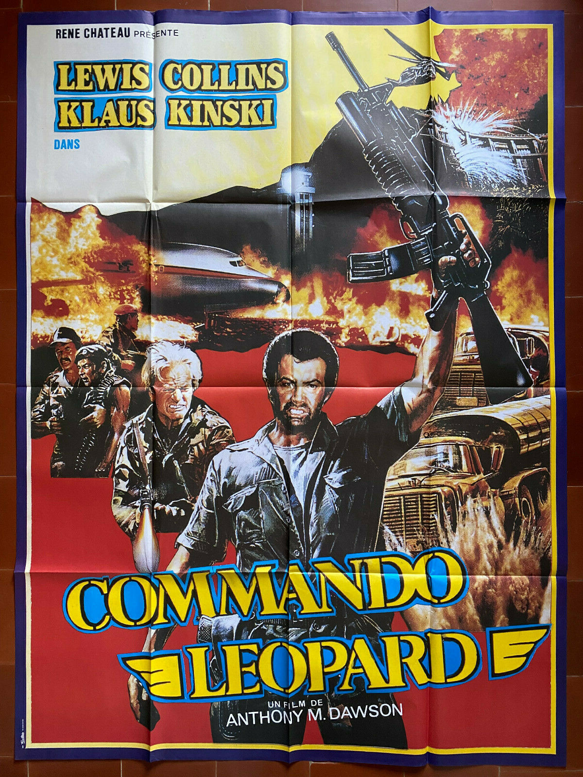 Locandina originale film Commando Leopard (1985) - Regia di Antonio Margheriti