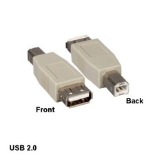 10x USB 2.0 Type A Female to B Male Adapter for Printer Scanner PC Notebook