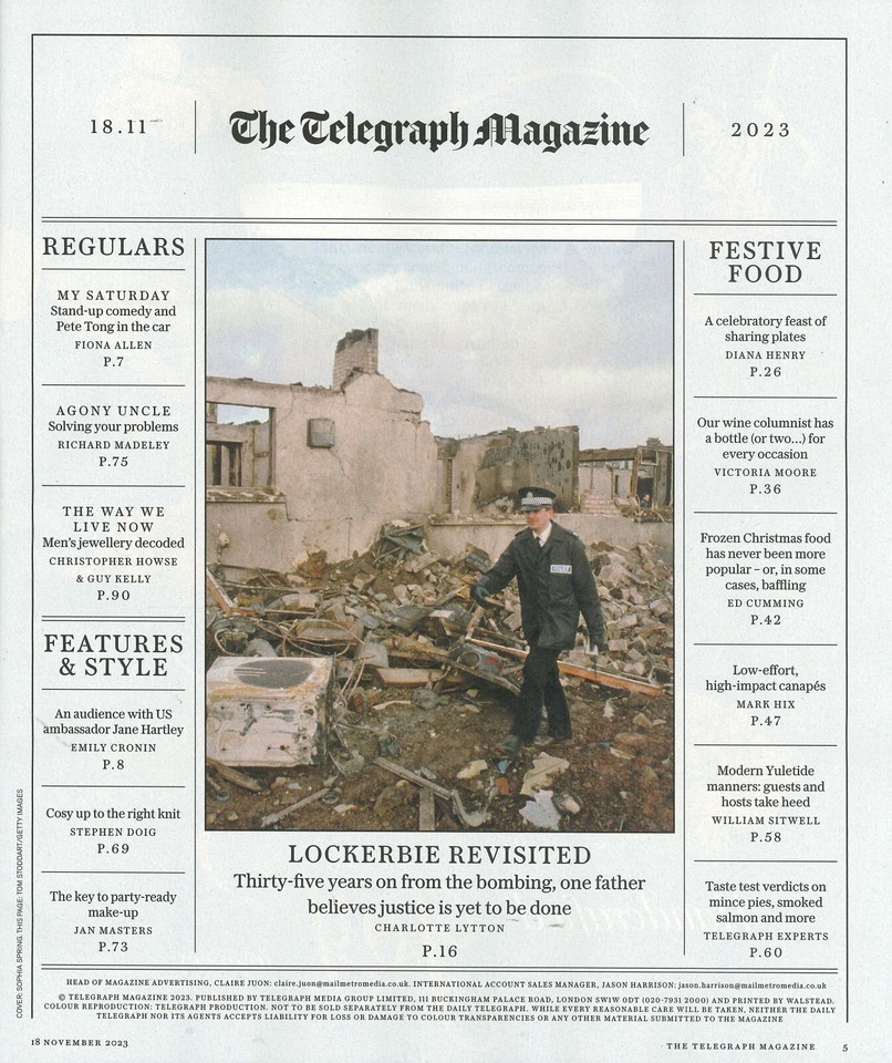 Telegraph Magazine: US Ambassador Jane Hartley, Fiona Allen, R. Madeley ...