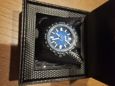 isobrite afterburner series t-100 tritium watch brand new blue on black