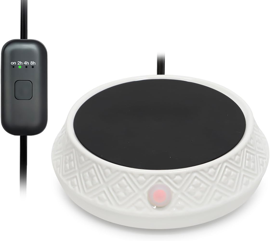 Candle Coffee Mug Cup Warmer Timer with Auto off Function Suitable for Bedroom