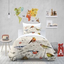 3D Birds Branches Watercolor Quilt Cover Set Duvet Cover Bedding Pillowcases