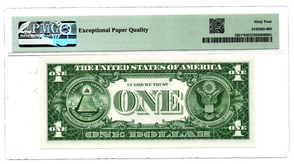 Fr. 1621* 1957B Silver Certificate STAR Note. PMG Choice Unc 64 EPQ - Image 2 of 2