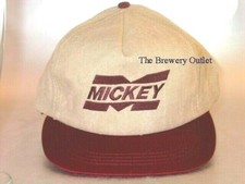 Vintage AmeriCap MICKEY Malt Liquor Beer Hat Cap Flat Brim Made in USA Snap Back