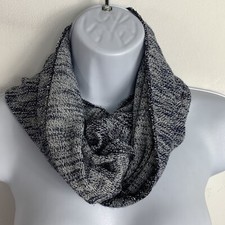 YD Infinity Scarf Navy Heathered Blue Lightweight Fashion Spring Minimalist Chic