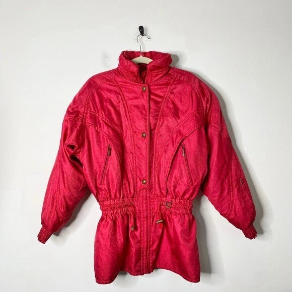 Descente Women’s Vintage Size US 8 Polyester Retro Ski Snow Winter Parka Jacket