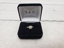 Ring WG Women Sz 5 3.5g 14kt White Gold Engagement, Diamonds