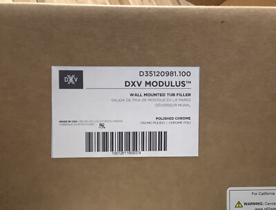 DXV Modulus Wall Mounted Tub Filler Trim Polished Chrome D35120981.100