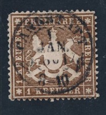 W&uuml;rttemberg Michel Nummer 16x gestempelt