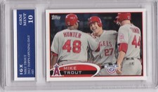MIKE TROUT ROOKIE CARD Topps Opening Day GEM MINT 10 Baseball ANGELS $$ RC!