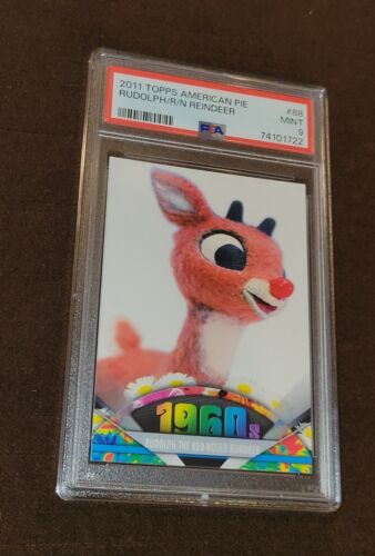 Rudolph The Red-Nose Reindeer PSA 9 Topps 2011 American Pie #88 1960's - Picture 1 of 2