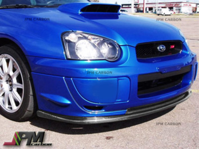 Carbon Fiber STI Style Front Bumper Add On Lip For 2003-2005 Subaru WRX STI GDB