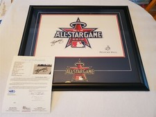 ROY HALLADAY signed framed pin flag 2010 All Star Game PHILLIES BLUE JAYS 1/1