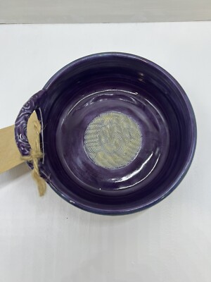 Grater Dish Bread Dipping Purple/Gold