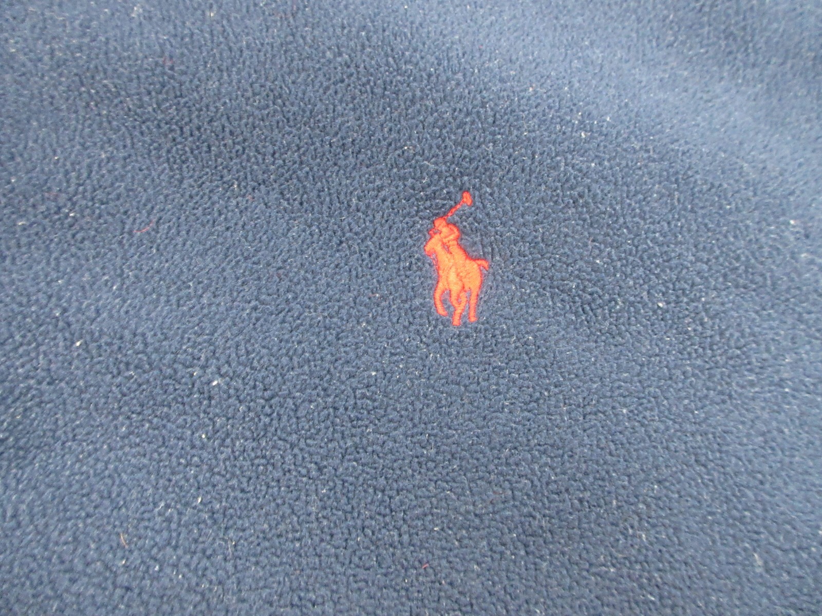 Polo Ralph Lauren maglione uomo grande blu snap pile pony logo felpa