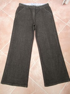 Womens Black Stretch Denim Wide Leg 