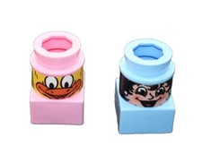 VTG Duplo Mega BLOKS Replacement Pieces. Boy/Girl Bear/Bird